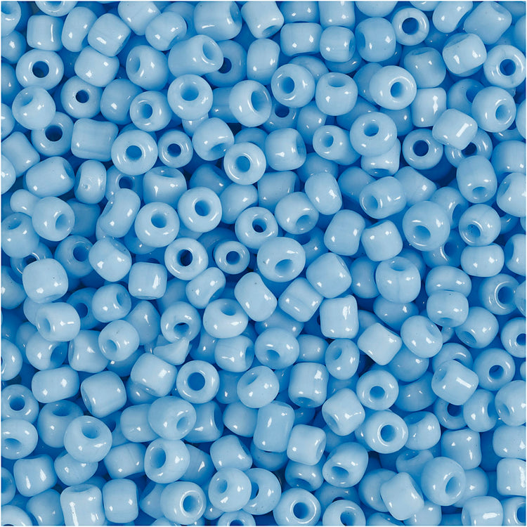 Creativ Company Rocailles, D 3 mm, Größe 8 0, Lochgröße 0,6-1,0 mm, Türkis, 25 g 1 Box