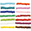 Creativ Company Rocailles, D 3 mm, Größe 8 0, Lochgröße 0,6-1,0 mm, verschiedene Farben, 14x25 g 1 Box