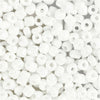 Creativ Company Rocailles, D 4 mm, Größe 6 0, Lochgröße 0,9-1,2 mm, weißes Perlmutt, 25 g 1 Box