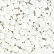 Creativ Company Rocailles, D 4 mm, Größe 6 0, Lochgröße 0,9-1,2 mm, weißes Perlmutt, 25 g 1 Box - afbeelding 1
