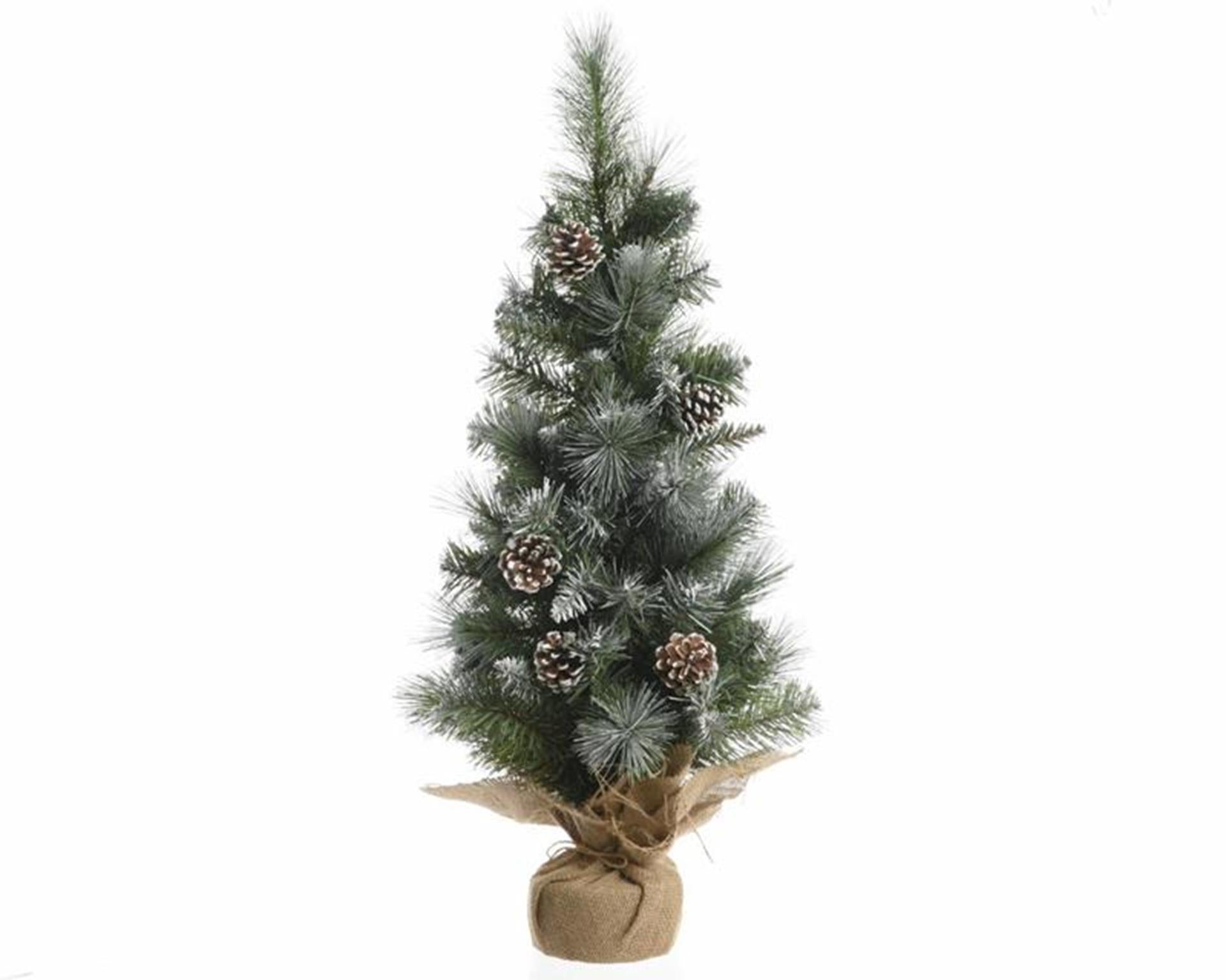 Everlands Weihnachtsbaum gefrostet 75cm mit Deko