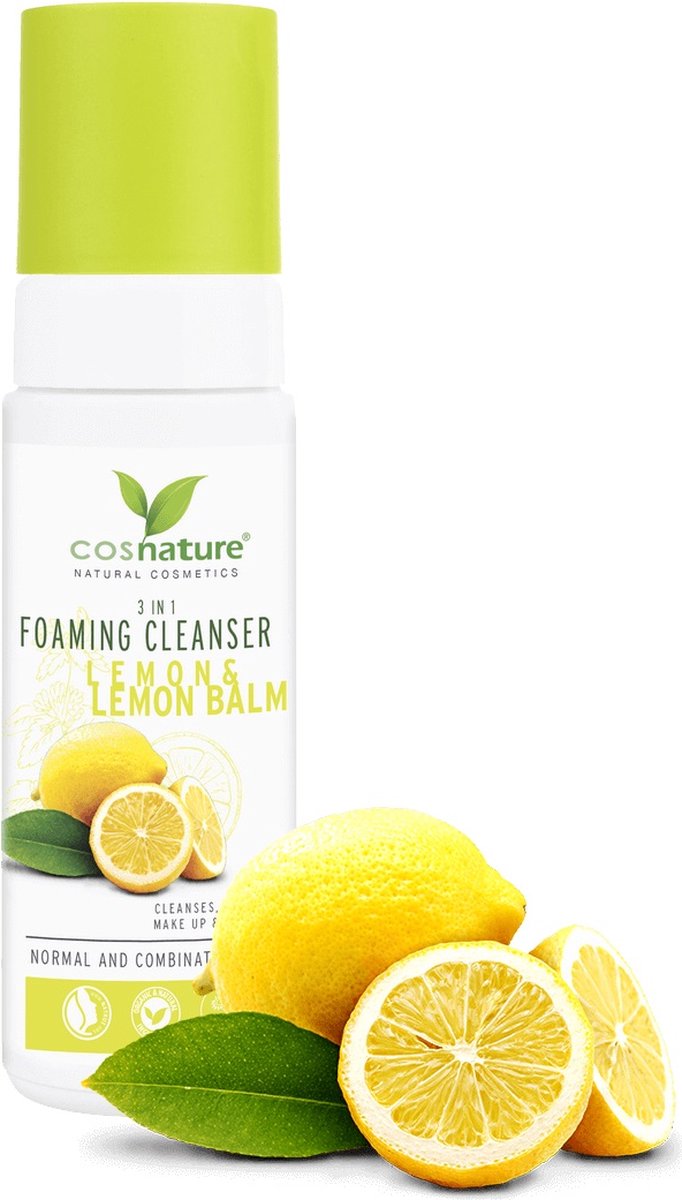 Cosnature Schaumreiniger 3in1 natürlicher Reinigungsschaum mit Zitrone und Melisse 150 ml