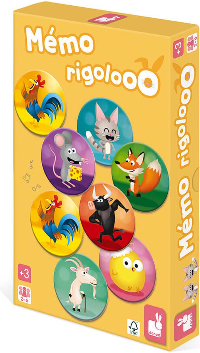 Janod – Memory-Spiel – Rigolooo