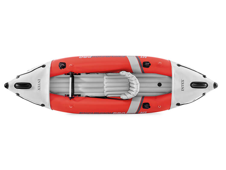 aufblasbares Kajak Excursion Pro K1 305 cm Vinyl rot 3-teilig