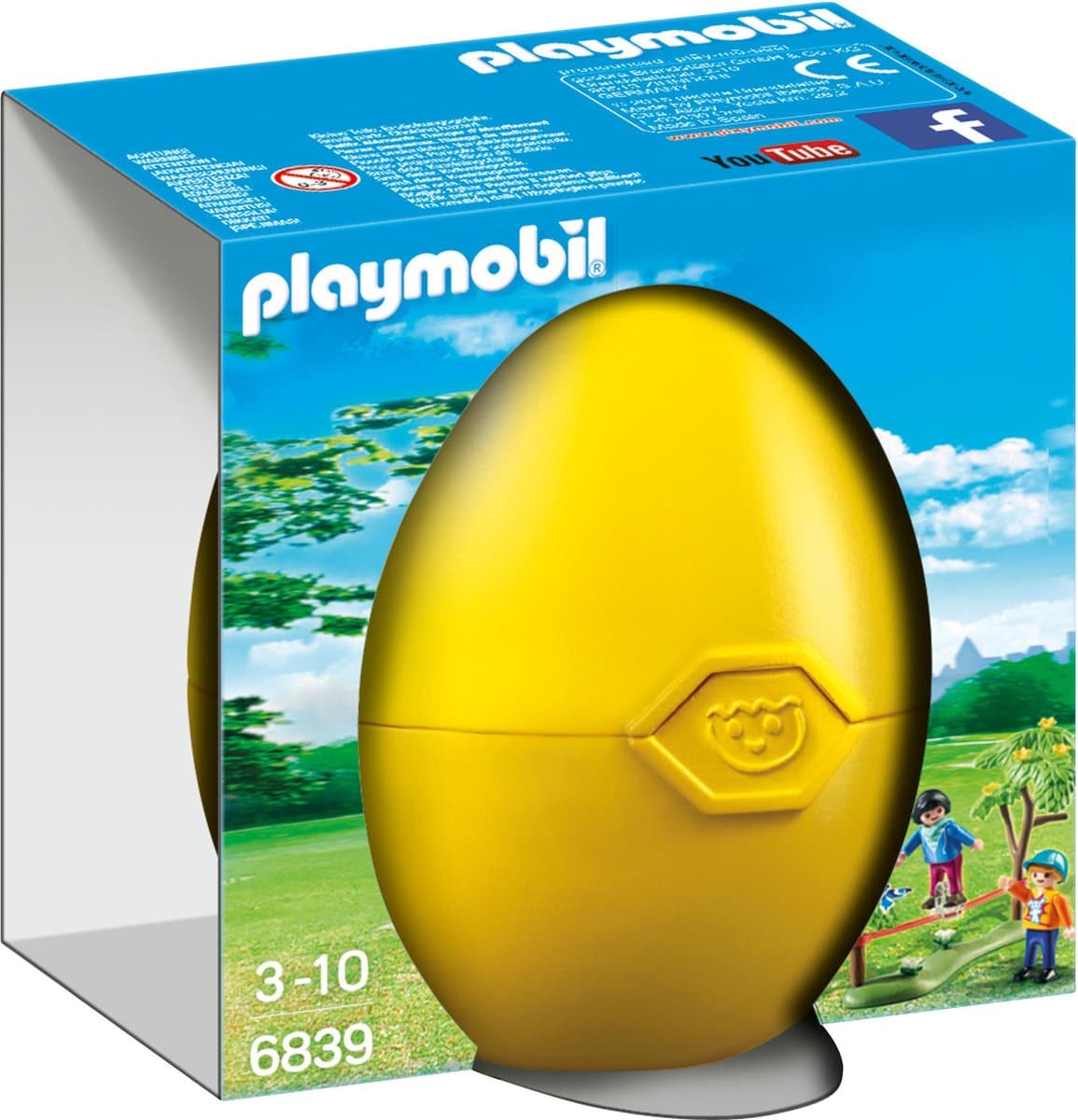 Playmobil-Ei mit 2 Kindern mit Slackline