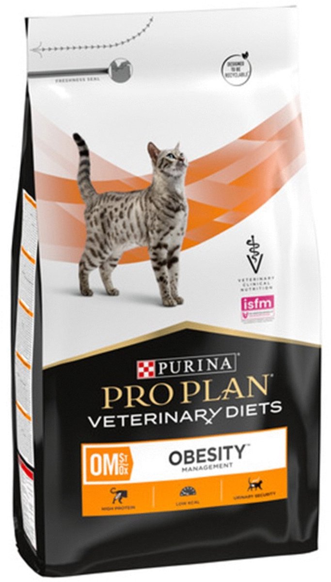 Pro Plan Veterinärdiäten für Katzen zur Behandlung von Fettleibigkeit – Katzenfutter – 5 kg