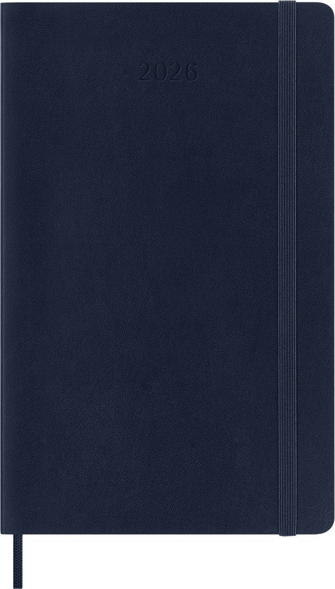 Moleskine 12-Monats-Tagebuch – 2027 – täglich – groß – weicher Einband – Saphirblau