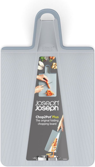 Joseph Joseph Chop2pot Plus Schneidebrett – faltbar – hellblau – mittel – rutschfest, spülmaschinenfest