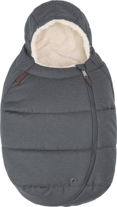 Maxi-Cosi Fußsack – Zubehör – Twillic Graphit – für Babyschalen mit 5-Punkt-Gurt