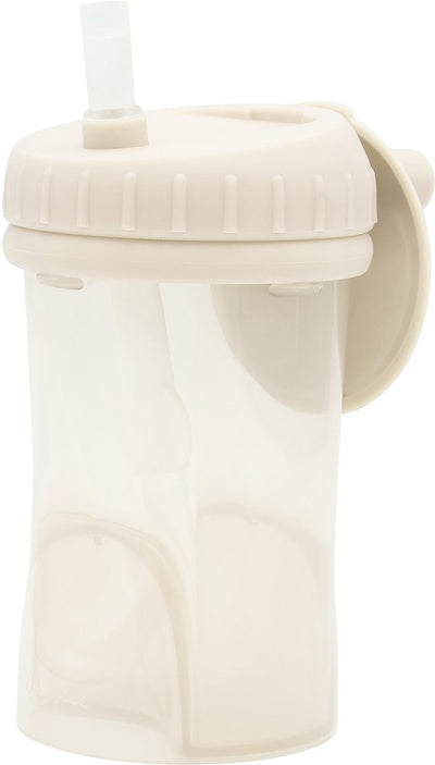 Difrax Straw Cup Trinkbecher – 250 ml – 12+ Monate – Beige – 1 Stück