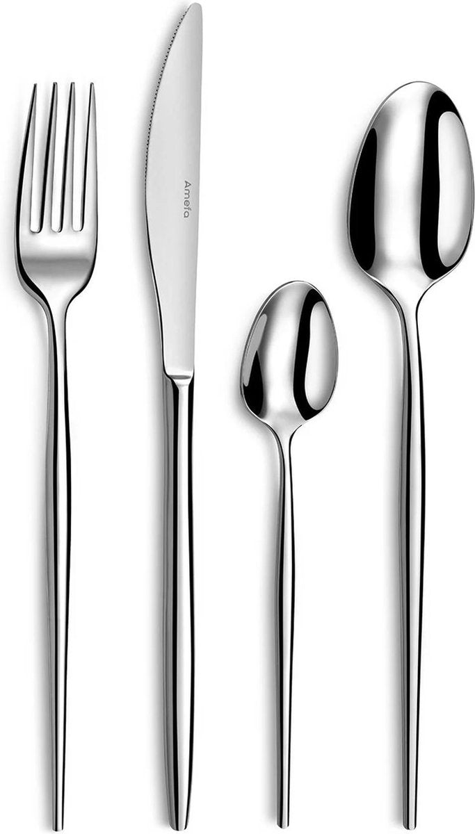 Amefa Sopran - Besteckset - 24-teilig - 6 Personen - hochglanzpoliert - silberfarben