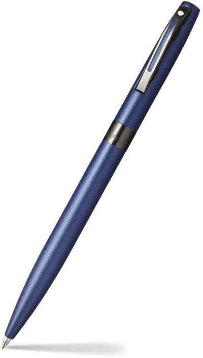 Sheaffer Kugelschreiber Reminder E9018 – mattblauer Lack, schwarze PVD-Beschichtung – SF-E2901851