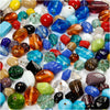 Kreativfirma Glasperlen, dumm 7-18 mm, Lochgröße 1 mm, ca. 600 Stück, verschiedene Farben, 1000 g 1 Box