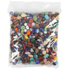 Kreativfirma Glasperlen, dumm 7-18 mm, Lochgröße 1 mm, ca. 600 Stück, verschiedene Farben, 1000 g 1 Box