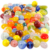 Creativ Company Glasperlen, rund, oval, kreisförmig, D 6-13 mm, Lochgröße 0,5-1,5 mm, verschiedene Farben, 350 gr 1 Box - afbeelding 1