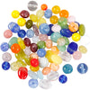 Creativ Company Glasperlen, rund, oval, kreisförmig, D 6-13 mm, Lochgröße 0,5-1,5 mm, verschiedene Farben, 350 gr 1 Box