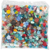 Creativ Company Glasperlen, Blätter, Blüten, D 6-17 mm, Lochgröße 0,5-1,5 mm, verschiedene Farben, 350 gr 1 Box
