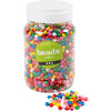 Creativ Company Holzperlen, D 5-8 mm, Lochgröße 1,5 mm, ca. 2170 Stück, verschiedene Farben, 175 gr, 400 ml 1 Eimer