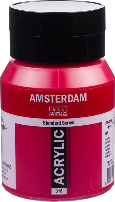 Acrylfarbentopf der Amsterdamer Standardserie 500 ml Karminrot 318