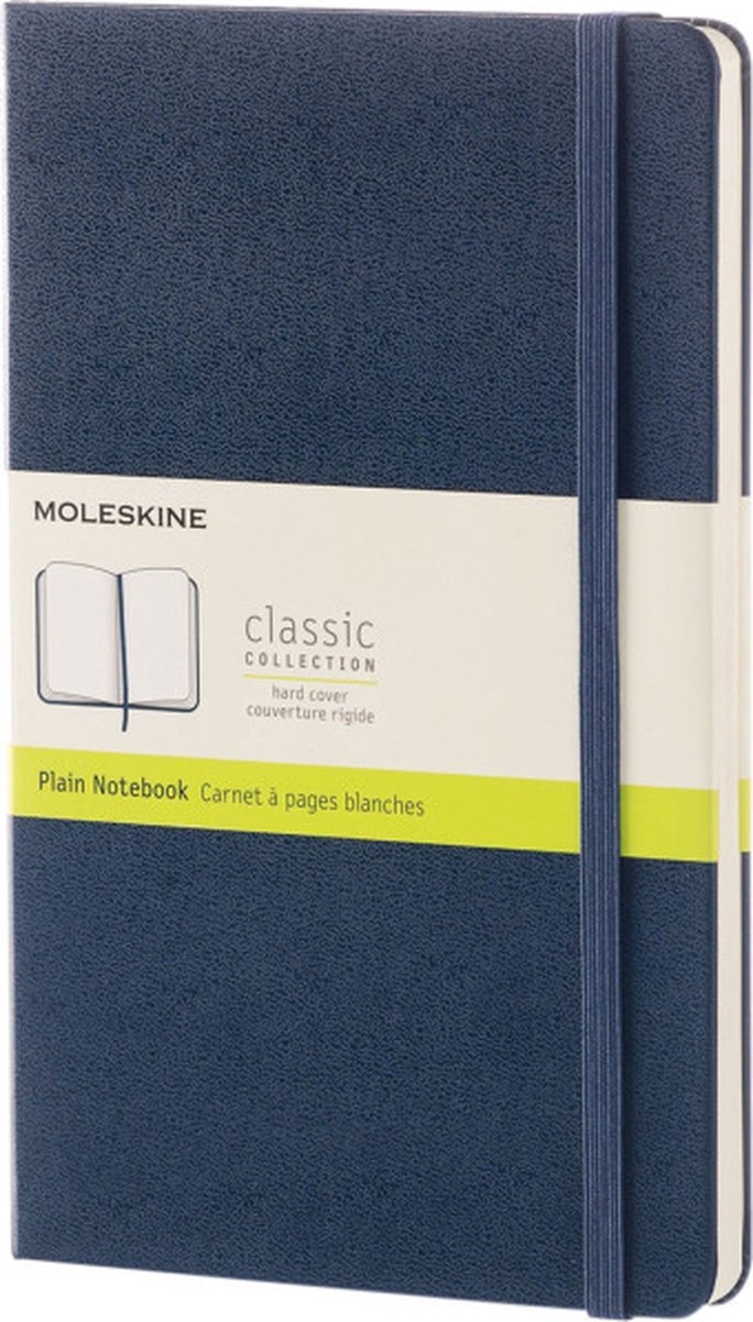 Klassisches Moleskine-Notizbuch – Tasche – Hardcover – leer – Saphirblau