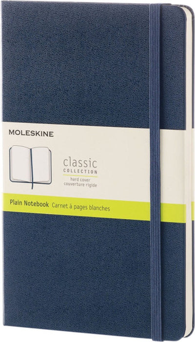 Klassisches Moleskine-Notizbuch – Tasche – Hardcover – leer – Saphirblau