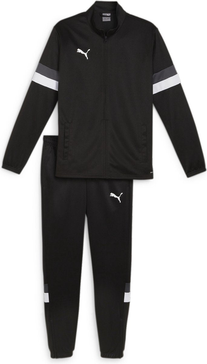 Puma Teamrise Tracksuit Herren-Trainingsanzug – Schwarz-Schwarz