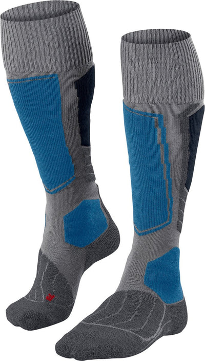 Falke sk1 warme Skisocken aus dickem Woll-Funktionsmaterial Herren Grau - Größe 46-48