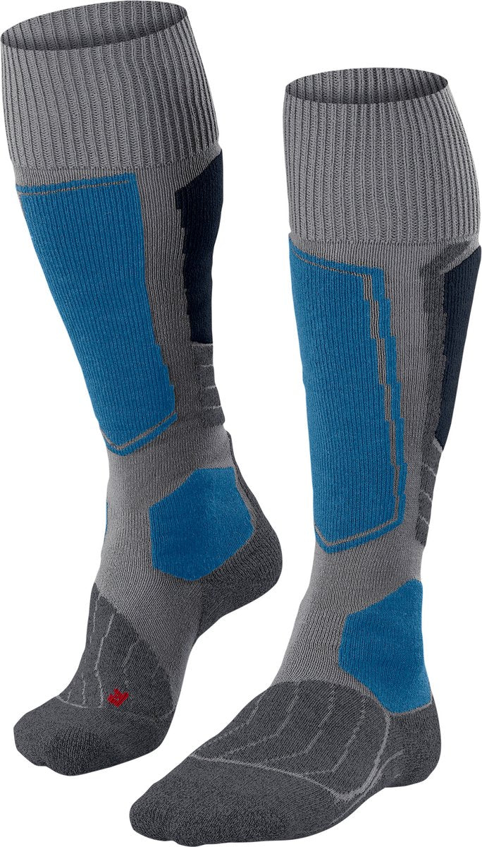 Falke sk1 warme Skisocken aus dickem Woll-Funktionsmaterial Herren Grau - Größe 46-48