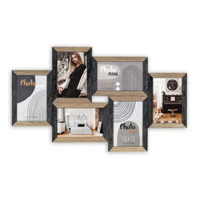 ZEP Fotorahmen DN688B Vercelli Schwarz 6x 10x15 cm