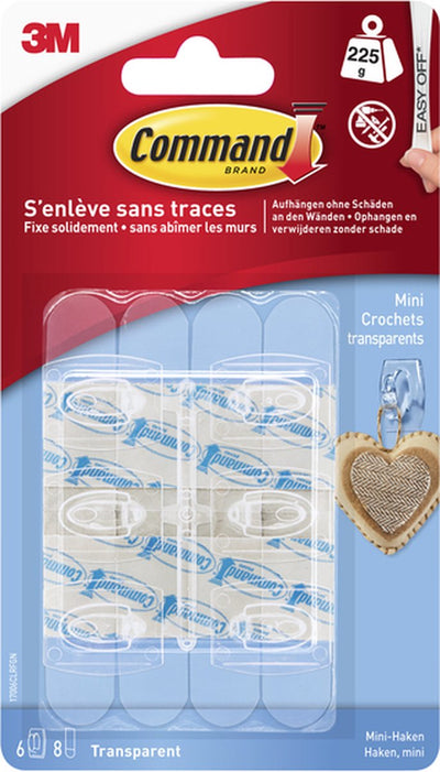 3m 1009235 - Befehl kl Klammern transp | 12 Stück