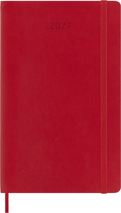 Moleskine 12-Monats-Tagebuch – 2027 – täglich – groß – weicher Einband – rot
