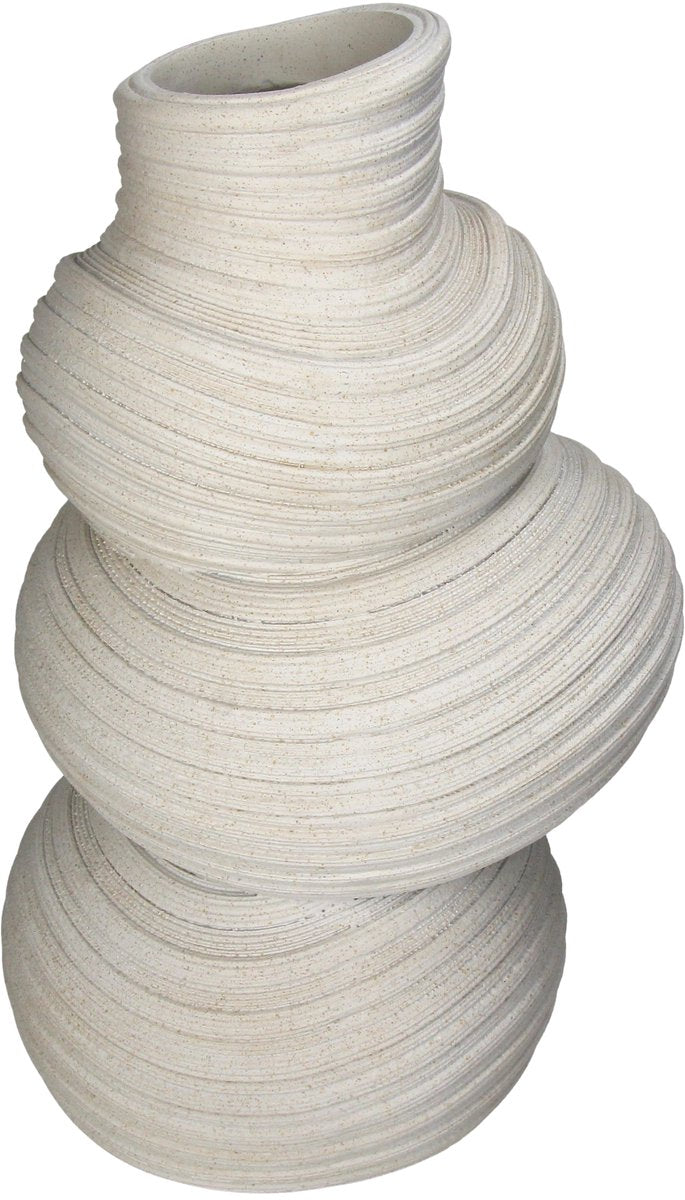 HD Collection Vase Polyresin Beige 22x21,8x36,6cm