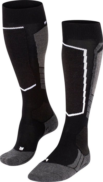 Falke Sk2 Wool warme dicke Wolle Funktionsmaterial Skisocken Damen Schwarz - Größe 35-36