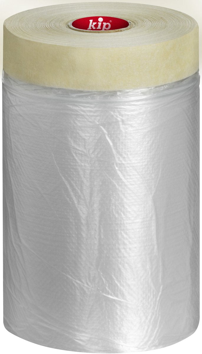 Kip 3832 – Feinkrepp-Maske – Beige – 1100 mm x 33 m – masking-tec PE-Abdeckfolie mit statischer Aufladung zum schnellen Abdecken und Abdecken von Kanten und großen Flächen – für fast alle Flächen im Innenbereich – temperaturbeständig bis 60 °C