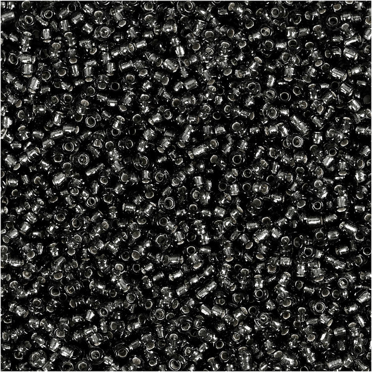 Creativ Company Rocailles, D 1,7 mm, Größe 15 0, Lochgröße 0,5-0,8 mm, graugrün, 25 gr 1 Box