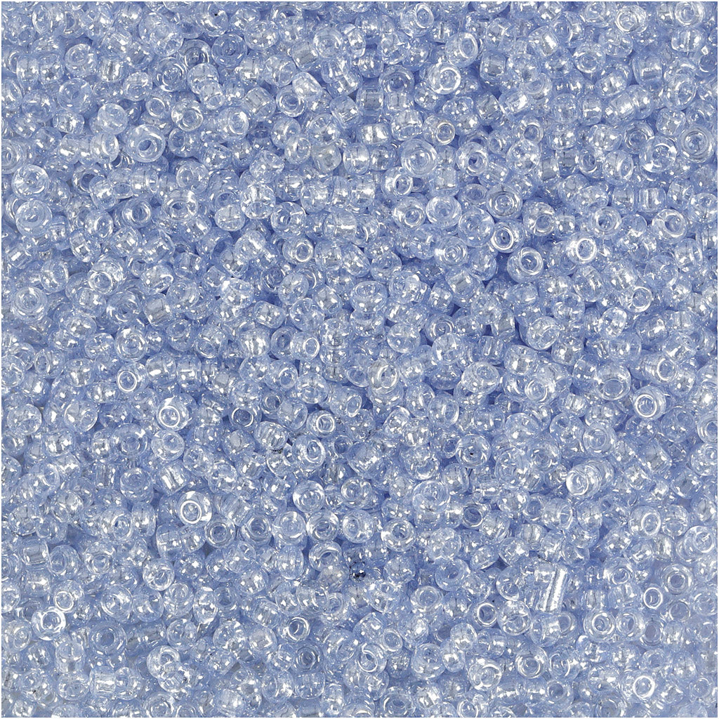 Creativ Company Rocailles, D 1,7 mm, Größe 15 0, Lochgröße 0,5-0,8 mm, hellblau, 25 g 1 Box