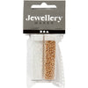 Creativ Company Rocailles, D 1,7 mm, Größe 15 0, Lochgröße 0,5-0,8 mm, weiß, 2x7 g 1 Box