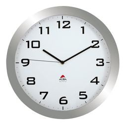 Wanduhr alba horissimo m 38cn silbergrau
