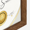 ZEP V4729n Zertifikat Brown 29.7x42 cm