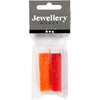 Creativ Company Rocailles 2-Schliff, D 1,7 mm, Größe 15 0, Lochgröße 0,5 mm, transparent orange, transparent rot, 2x7 g 1 Box