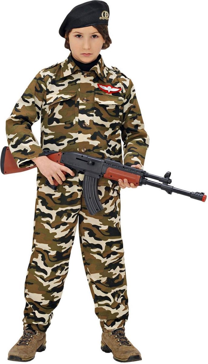 Finidi Soldatenkostüm Armeeanzug Beere Kinder