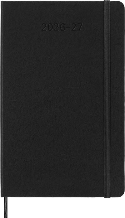 Moleskine 18-Monatskalender – 2026 27 – wöchentlich horizontal – groß – Hardcover – schwarz