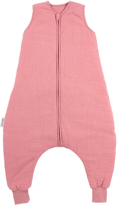 Meyco Baby Uni Baby-Winterschlaf-Overall-Pullover – vorgewaschen, hydrophil – rosa – 92 cm – 2,0 Tog