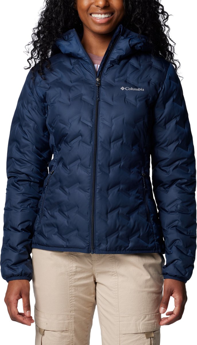 Columbia Delta Ridge™ II Down Hooded Jacket Damen Outdoorjacke – Collegiate Navy – Größe L