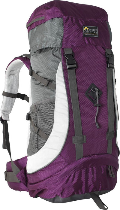 Aktiver Freizeit-Bergführer 55 - Rucksack - Aubergine Silbergrau