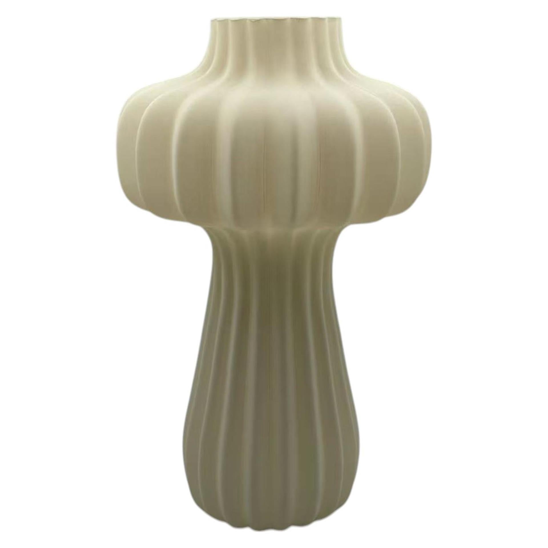 Mansion Atmosphäre Vase Mae Glas weiß 17x17x27,5cm