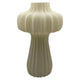 Mansion Atmosphäre Vase Mae Glas weiß 17x17x27,5cm
