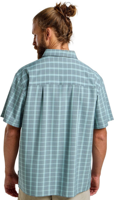 Jack Wolfskin Meseta Shirt Herren – Outdoor-Bluse – Herren – Check Dark Navy – Größe M
