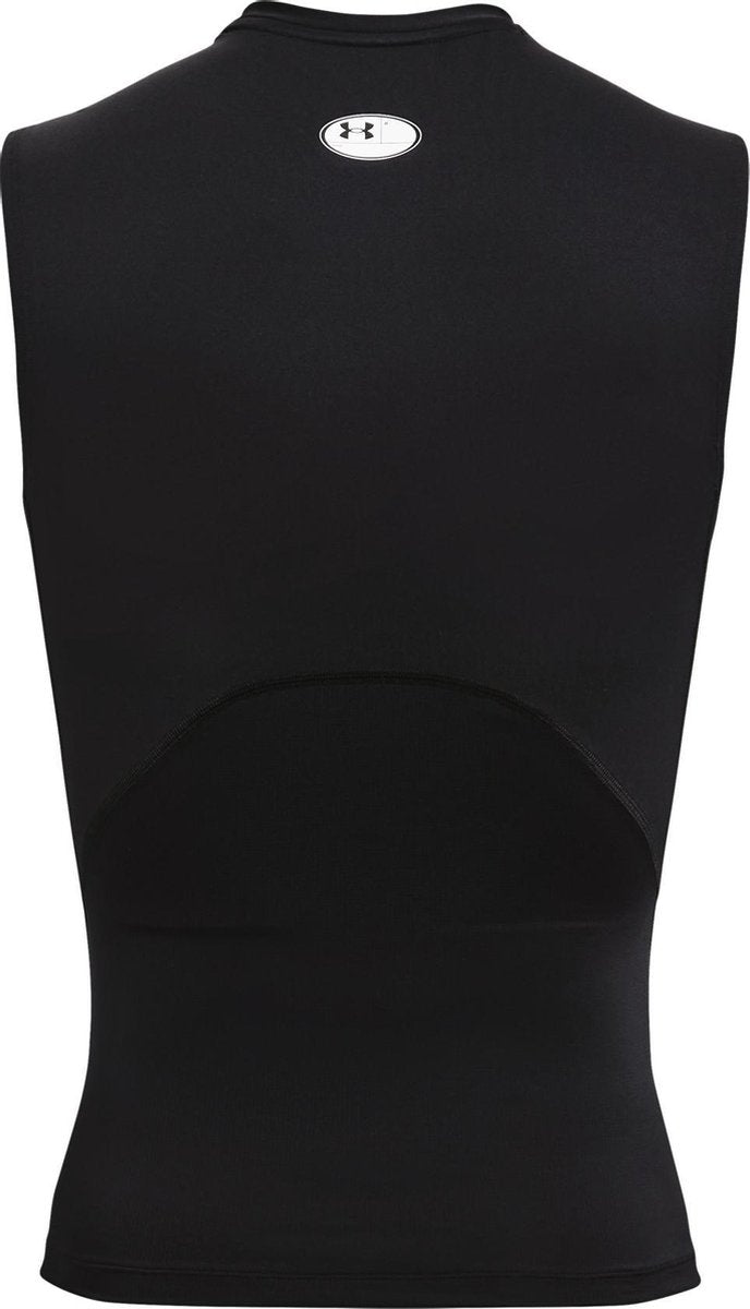 Under Armour UA HG Armour Comp SL-BLK Herren-Sportshirt – Schwarz – Weiß