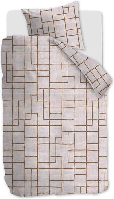 Vtwonen Pojagi Bettbezug – Einzelbett – 140 x 200 220 – Ziegelrot